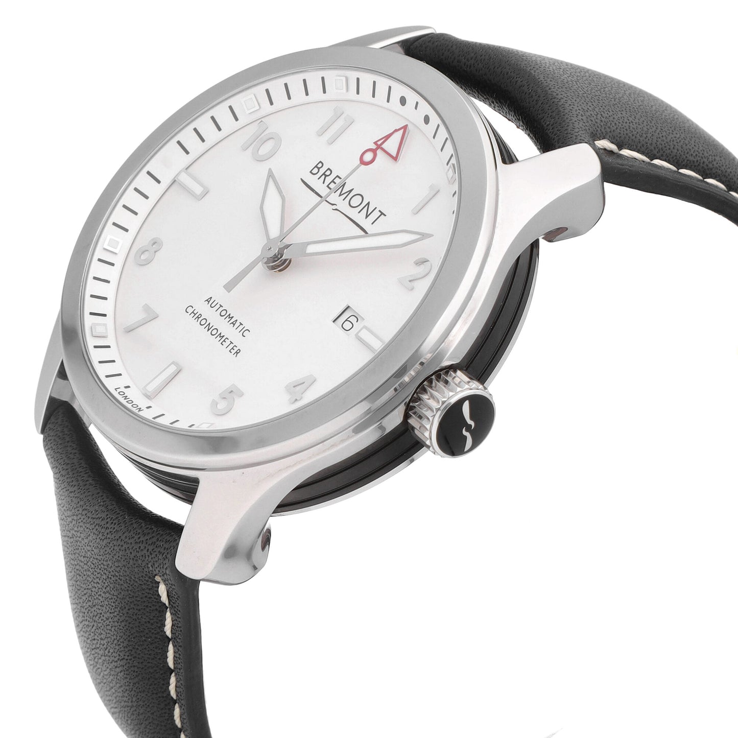 Bremont Solo 43 Stainless Steel White Dial 43mm Automatic Mens SOLO43-P-WH-R-S