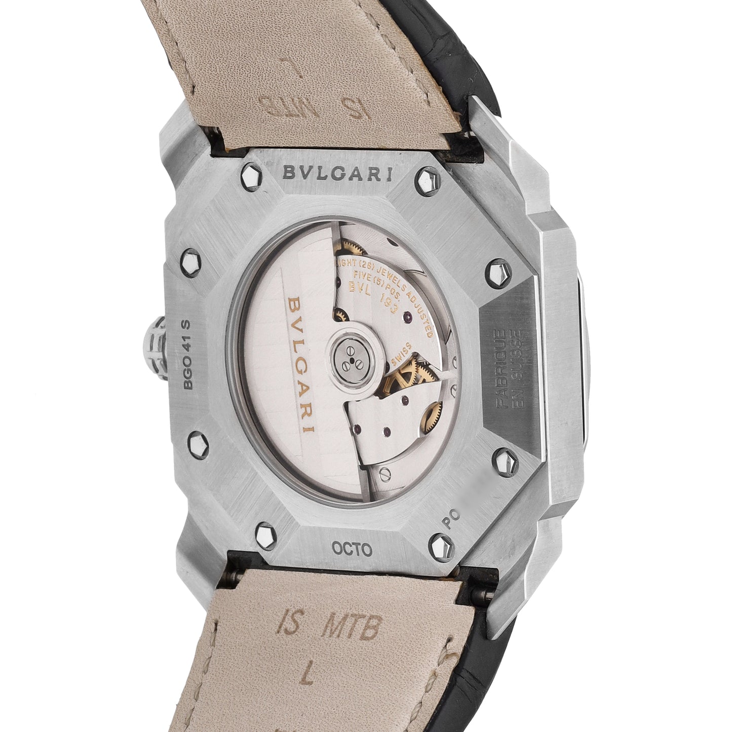 Bulgari Octo Solotempo Black Dial 41.5mm Automatic Men's Watch 101964