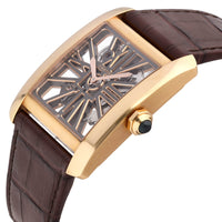 Cartier Tank MC Skeleton 18k Rose Gold Manual-Wind Men's Watch W5310040