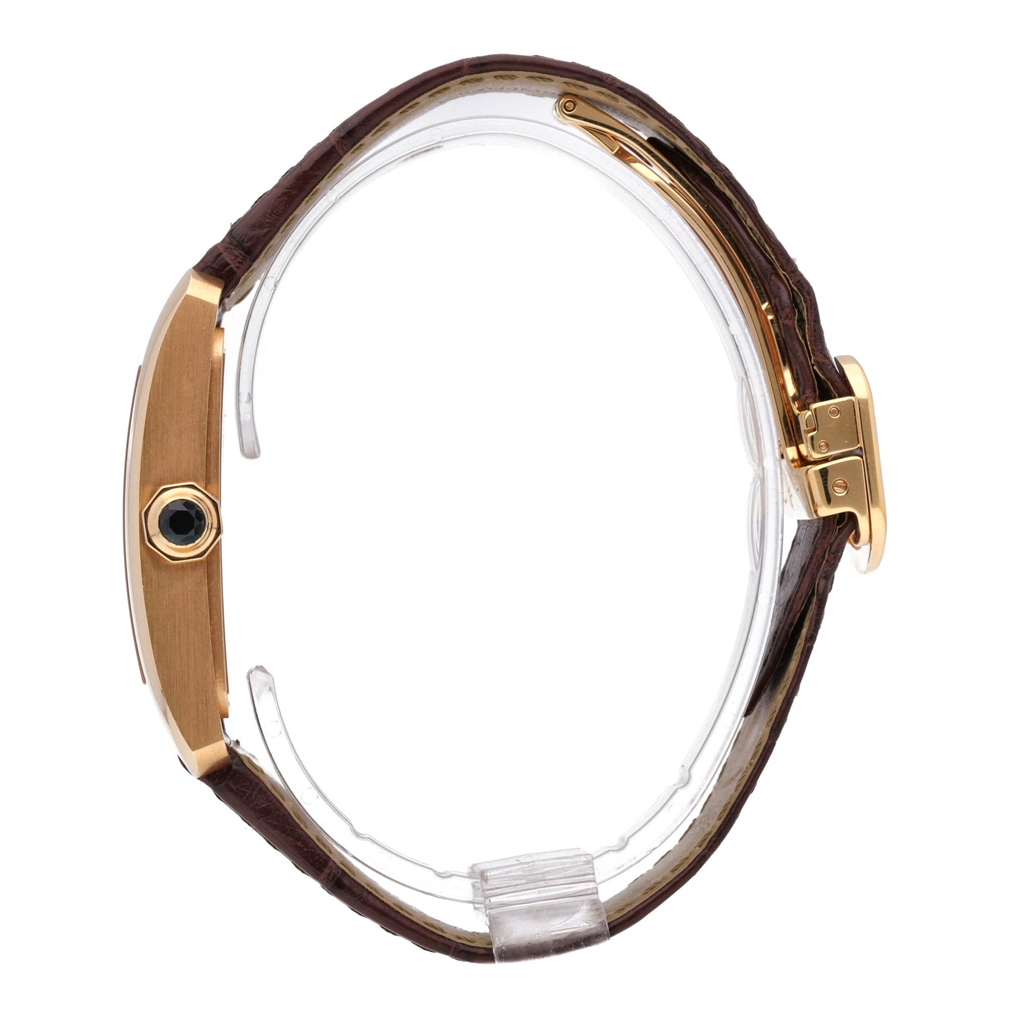 Cartier Tank MC Skeleton 18k Rose Gold Manual-Wind Men's Watch W5310040