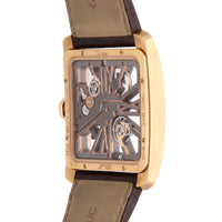 Cartier Tank MC Skeleton 18k Rose Gold Manual-Wind Men's Watch W5310040