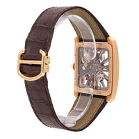 Cartier Tank MC Skeleton 18k Rose Gold Manual-Wind Men's Watch W5310040