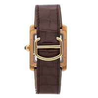 Cartier Tank MC Skeleton 18k Rose Gold Manual-Wind Men's Watch W5310040