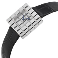 Chopard Ice Cube 18k White Gold Silver Dial Quartz Ladies Watch 127432-1001