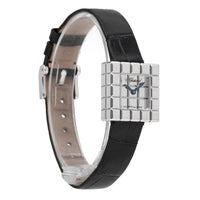 Chopard Ice Cube 18k White Gold Silver Dial Quartz Ladies Watch 127432-1001