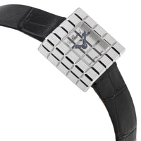 Chopard Ice Cube 18k White Gold Silver Dial Quartz Ladies Watch 127432-1001