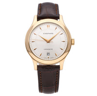 Chopard L.U.C 18k Rose Gold Silver Dial 39.5mm Automatic Men's Watch 161907-0001