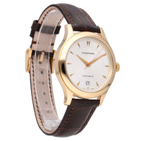 Chopard L.U.C 18k Rose Gold Silver Dial 39.5mm Automatic Men's Watch 161907-0001