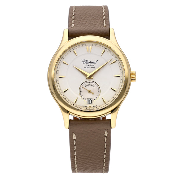 Chopard L.U.C 18k Yellow Gold White Dial 36mm Automatic Watch 16/1860