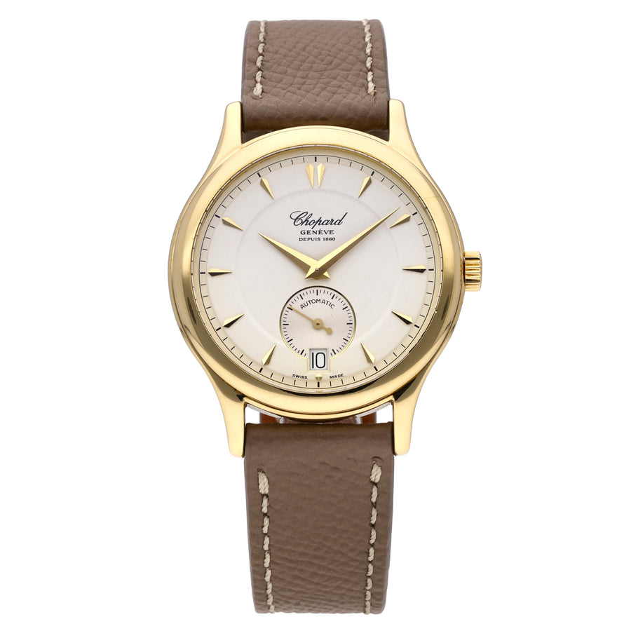Chopard L.U.C 18k Yellow Gold White Dial 36mm Automatic Watch 16/1860