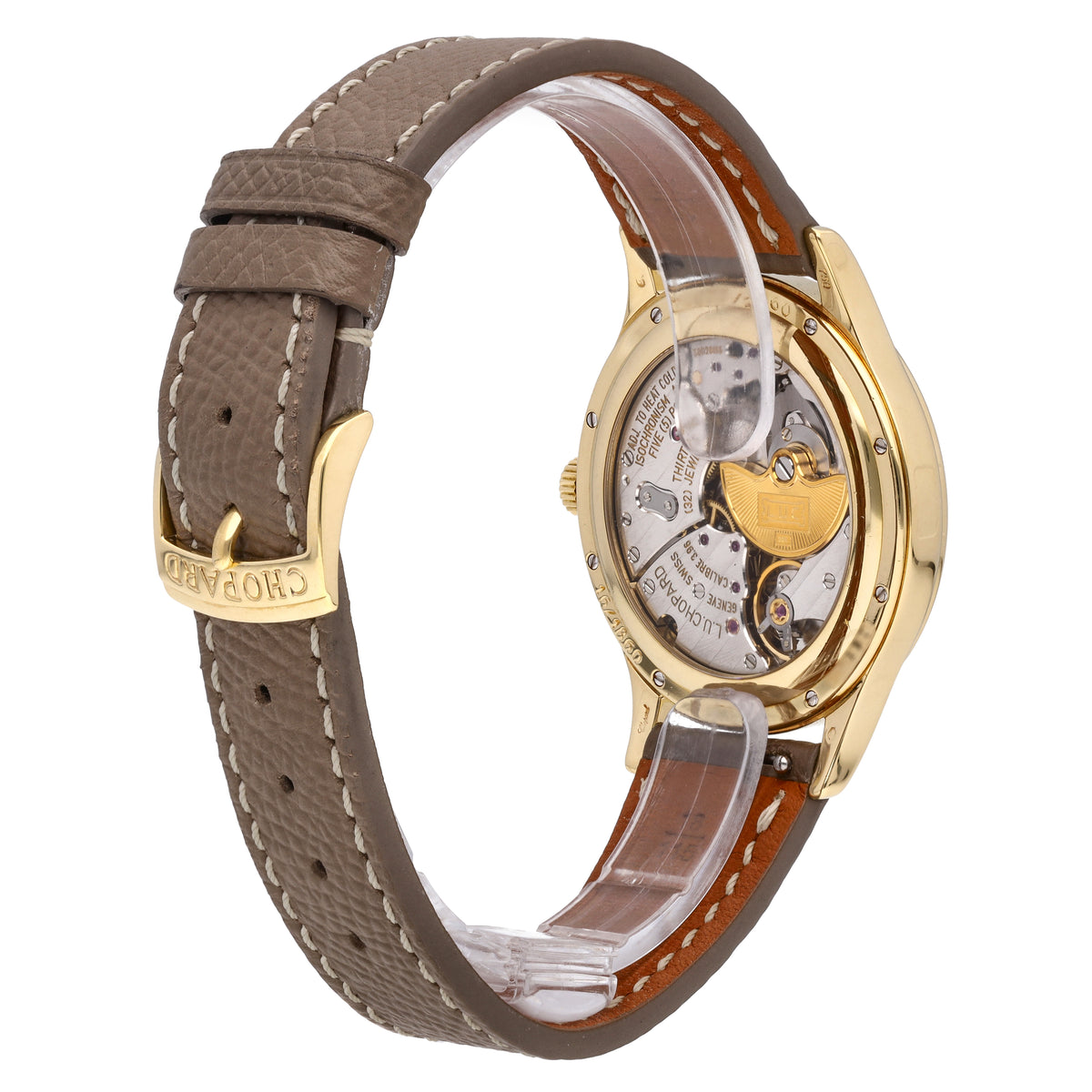 Chopard L.U.C 18k Yellow Gold White Dial 36mm Automatic Watch 16/1860