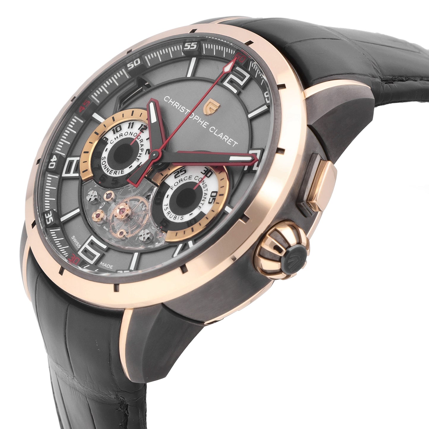 Christophe Claret Kantharos 18k Rose Gold Automatic Men's Watch MTR.MBA13.901
