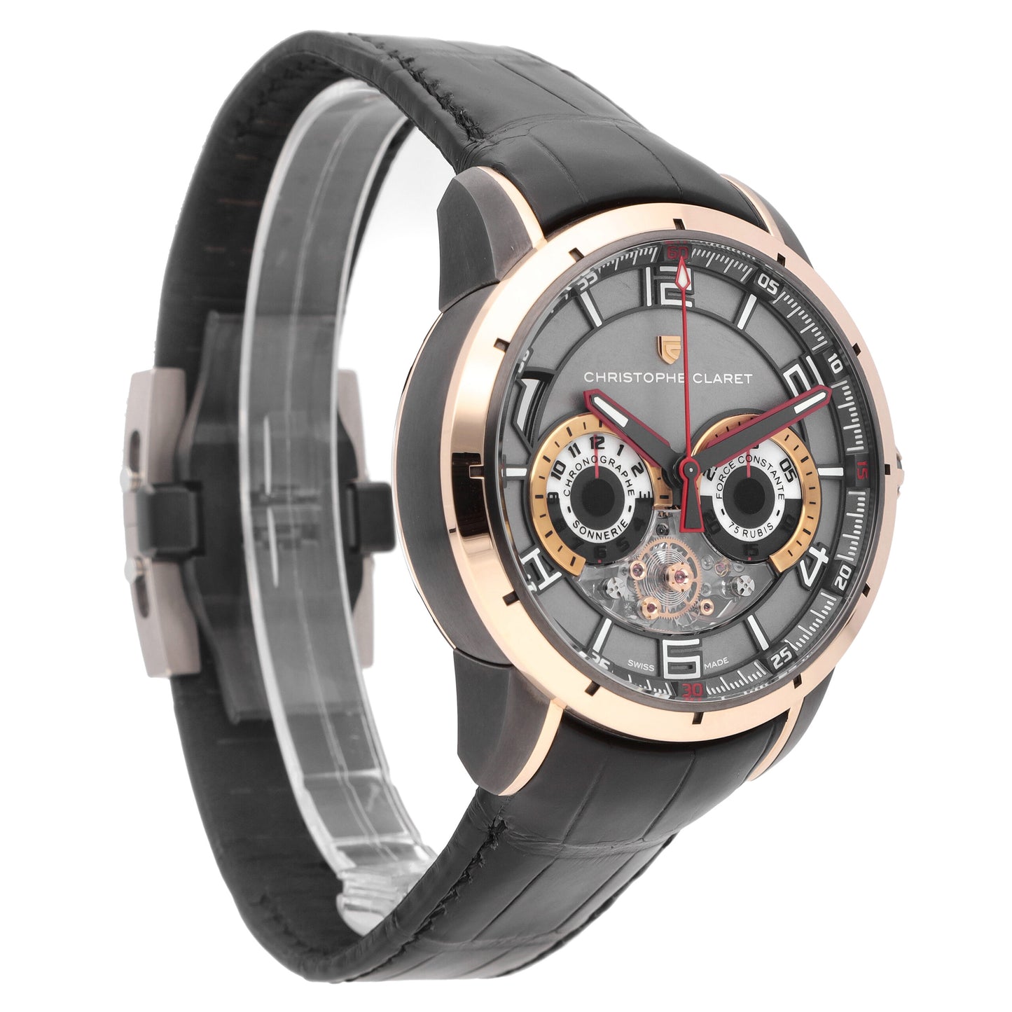 Christophe Claret Kantharos 18k Rose Gold Automatic Men's Watch MTR.MBA13.901