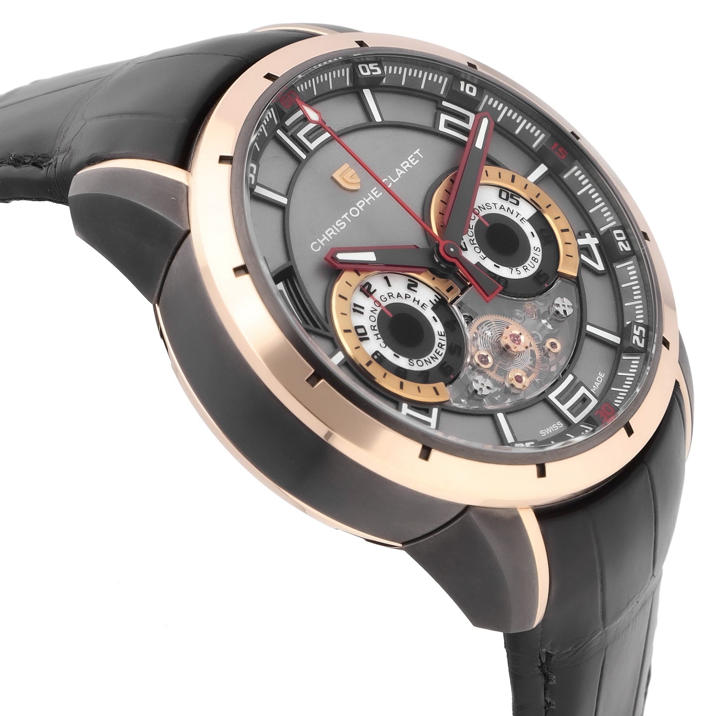 Christophe Claret Kantharos 18k Rose Gold Automatic Men's Watch MTR.MBA13.901