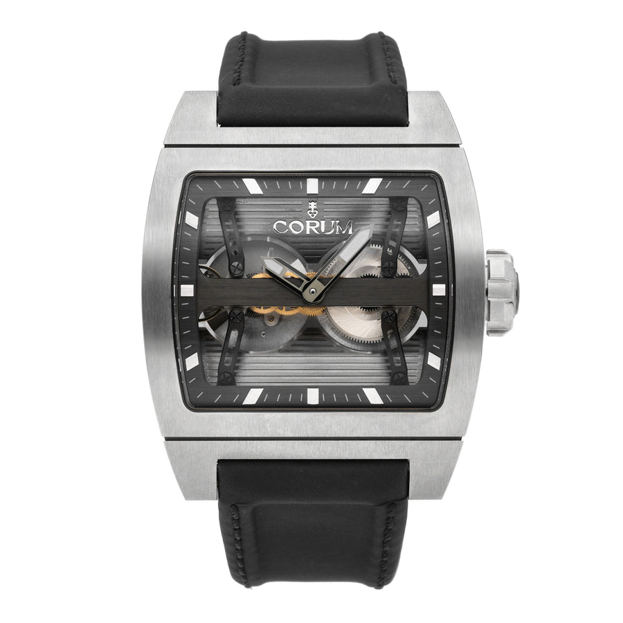 Corum Ti-Bridge Automatic Dual Winder Titanium Men's Watch 207.201.04/0F61 0000