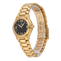 Ebel 1911 18k Yellow Gold Black Dial 27mm Quartz Ladies Watch 8090211