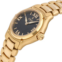Ebel 1911 18k Yellow Gold Black Dial 27mm Quartz Ladies Watch 8090211