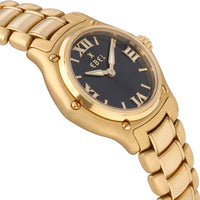 Ebel 1911 18k Yellow Gold Black Dial 27mm Quartz Ladies Watch 8090211