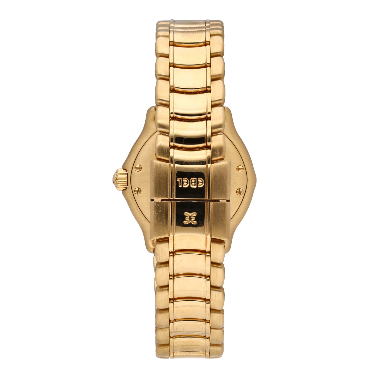 Ebel 1911 18k Yellow Gold Black Dial 27mm Quartz Ladies Watch 8090211