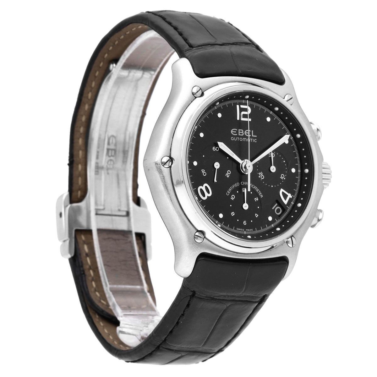 Ebel  1911 Stainless Steel Black Dial 40mm Automatic Men's Watch 9137240
