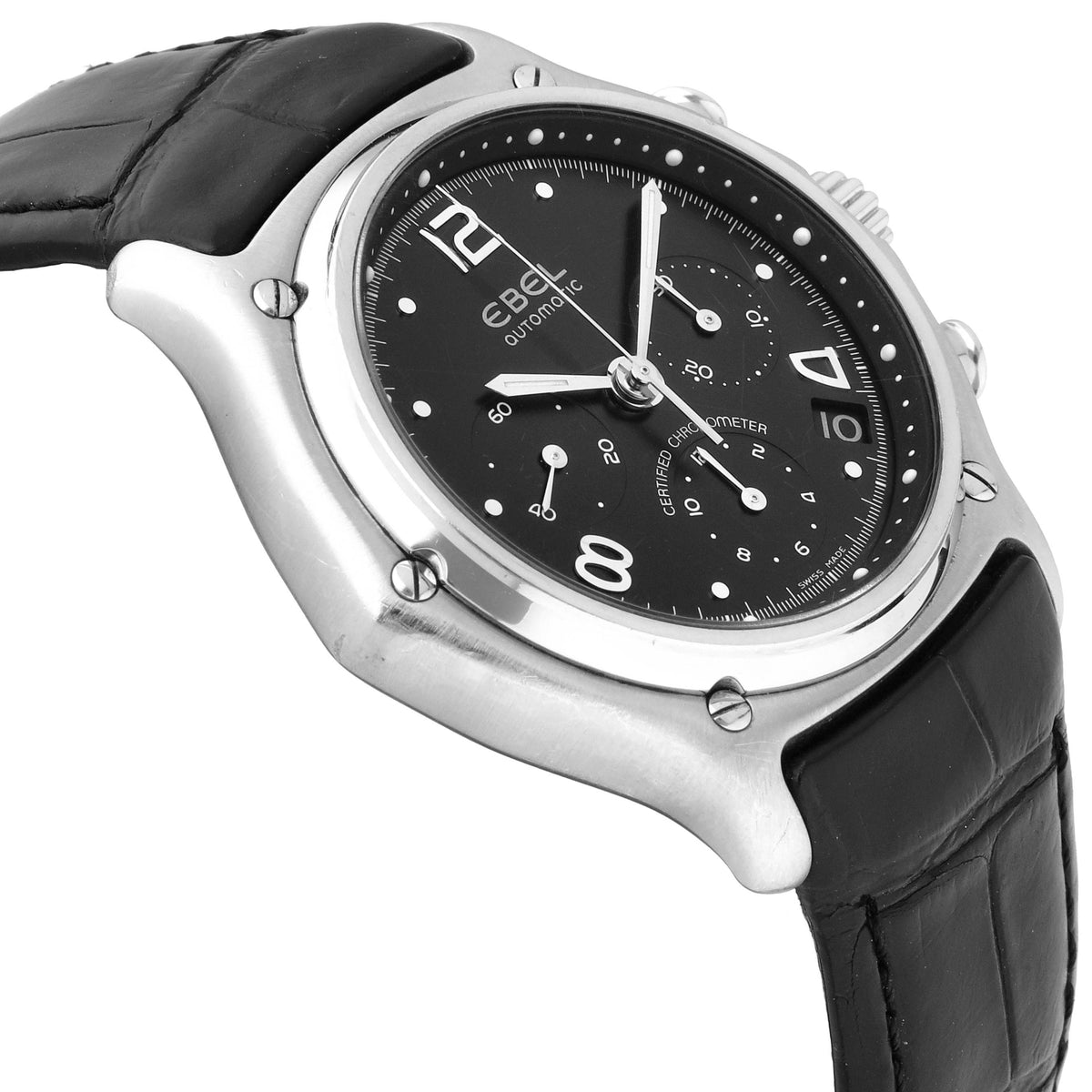 Ebel  1911 Stainless Steel Black Dial 40mm Automatic Men's Watch 9137240