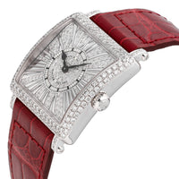 Franck Muller Master Square 18k White Gold Quartz Ladies Watch 6002 L QZ R D CD