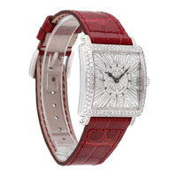 Franck Muller Master Square 18k White Gold Quartz Ladies Watch 6002 L QZ R D CD