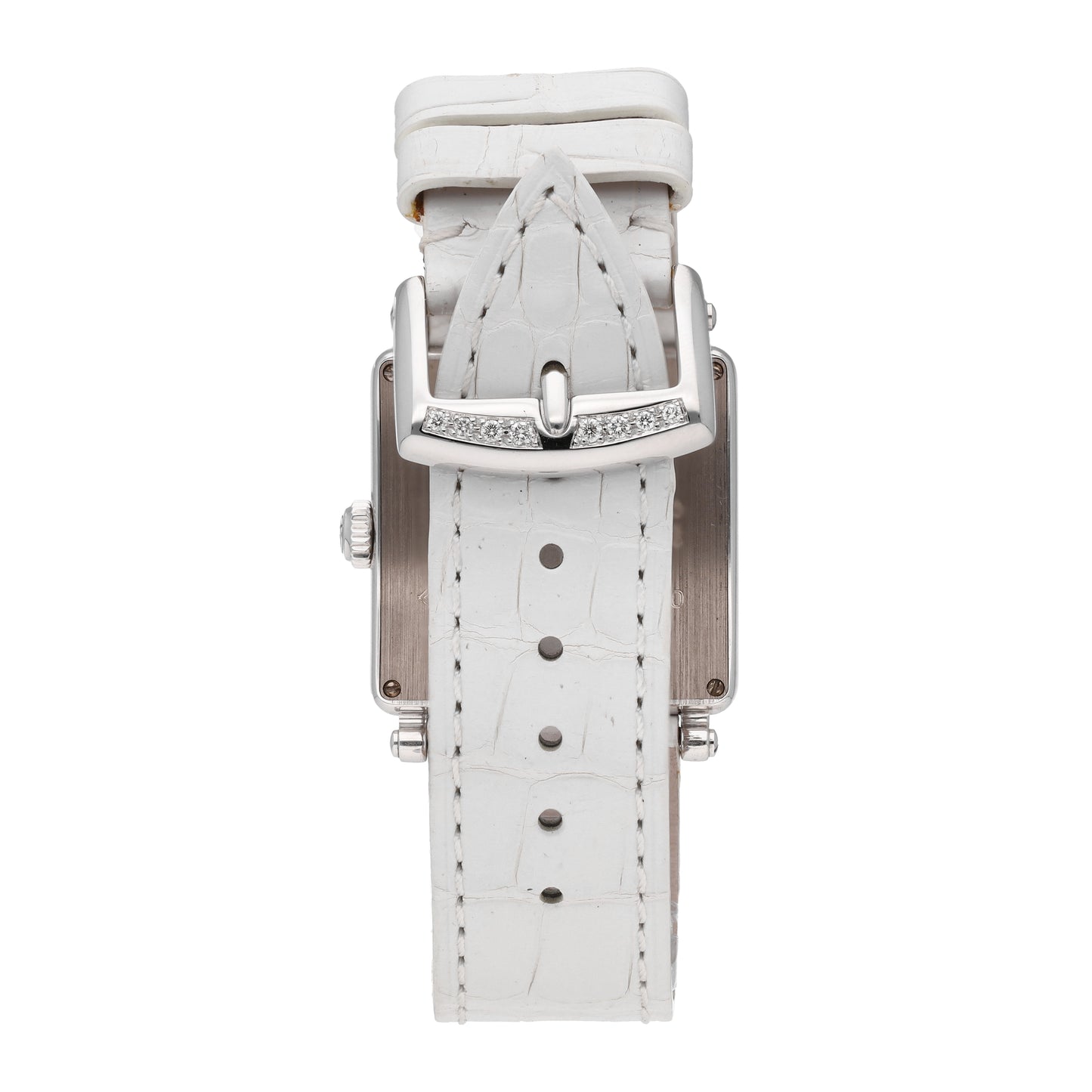 Franck Muller Master Square 18k White Gold Quartz Ladies Watch 6002 S QZ R D CD