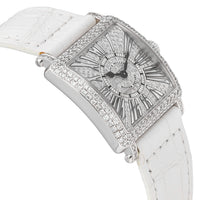 Franck Muller Master Square 18k White Gold Quartz Ladies Watch 6002 S QZ R D CD