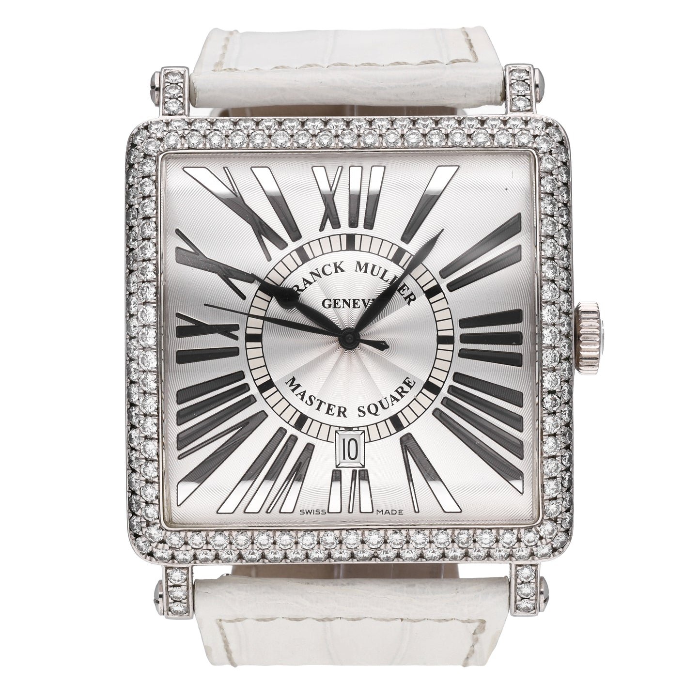 Franck Muller Master Square 18k White Gold 42mm Automatic Men's Watch 6000 K SC