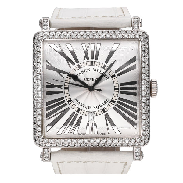 Franck Muller Master Square 18k White Gold 42mm Automatic Men's Watch 6000 K SC
