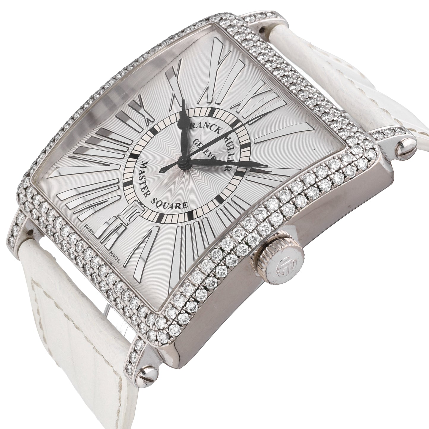 Franck Muller Master Square 18k White Gold 42mm Automatic Men's Watch 6000 K SC