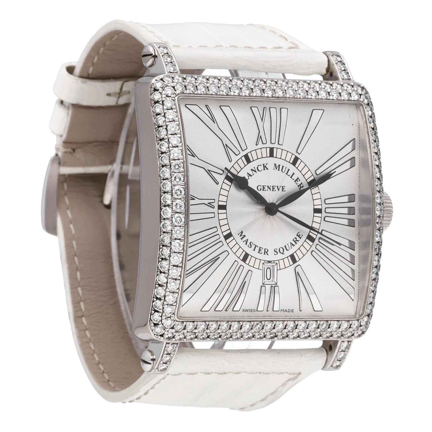 Franck Muller Master Square 18k White Gold 42mm Automatic Men's Watch 6000 K SC