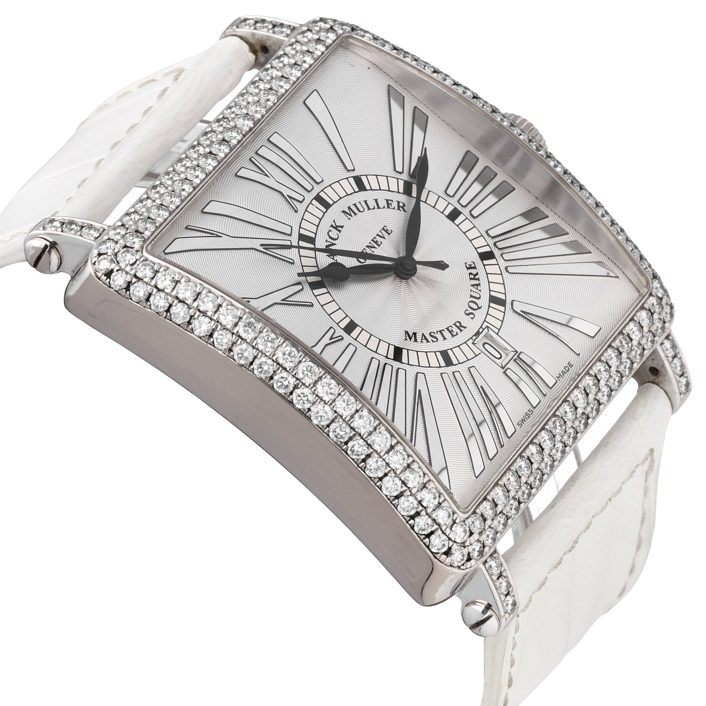 Franck Muller Master Square 18k White Gold 42mm Automatic Men's Watch 6000 K SC