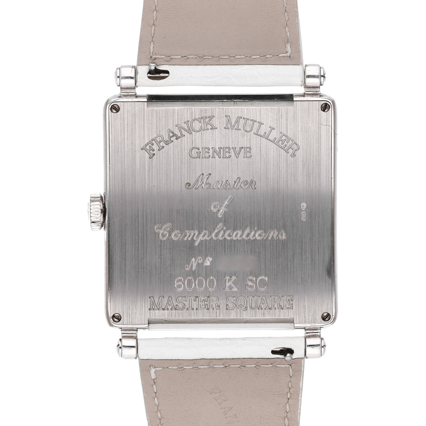 Franck Muller Master Square 18k White Gold 42mm Automatic Men's Watch 6000 K SC