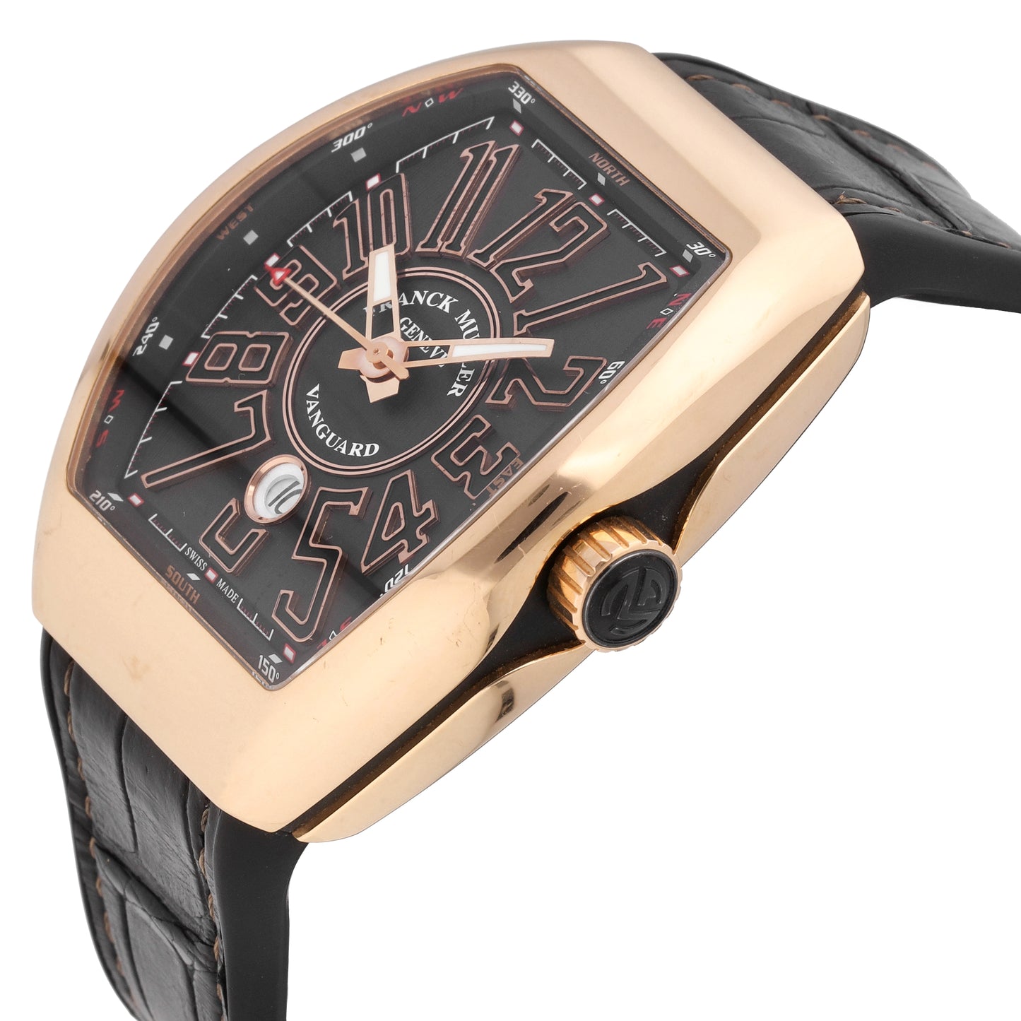 Franck Muller Vanguard 18k Rose Gold 45mm Automatic Men's Watch V-45-CC-DT-BR