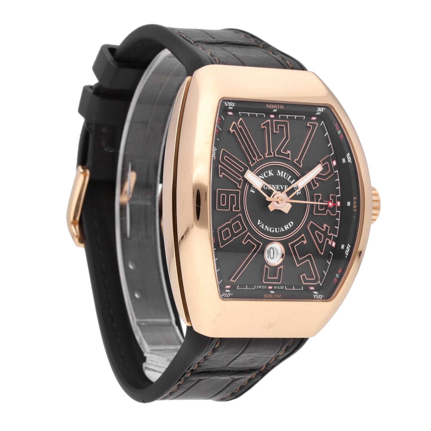 Franck Muller Vanguard 18k Rose Gold 45mm Automatic Men's Watch V-45-CC-DT-BR