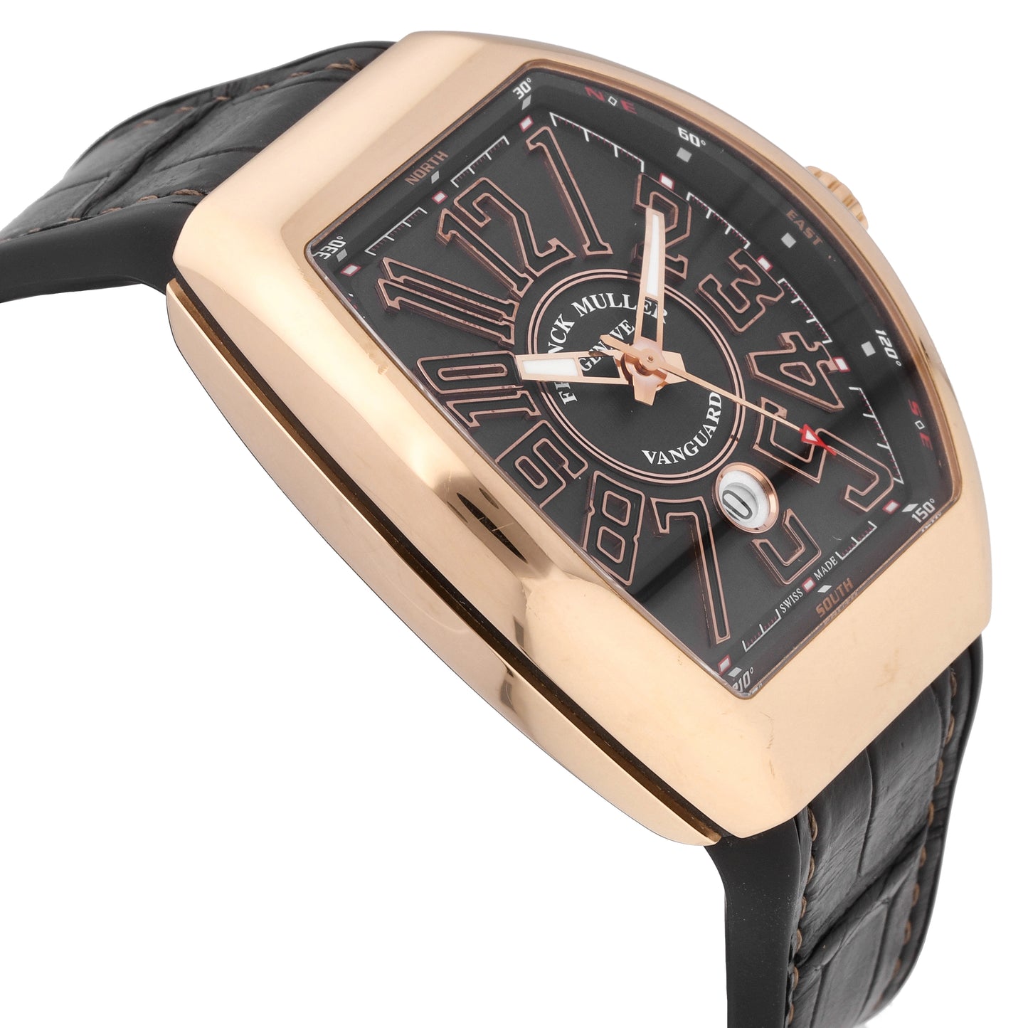 Franck Muller Vanguard 18k Rose Gold 45mm Automatic Men's Watch V-45-CC-DT-BR