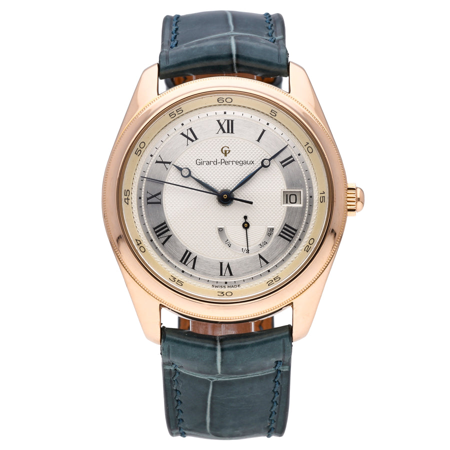 Girard Perregaux Power Reserve 18k Rose Gold 38mm Automtatic Men's Watch 4920