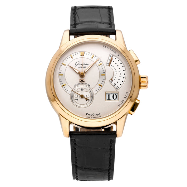 Glashütte Original PanoGraph 18k Rose Gold Manual-Wind Mens Watch 61-01-01-01-04