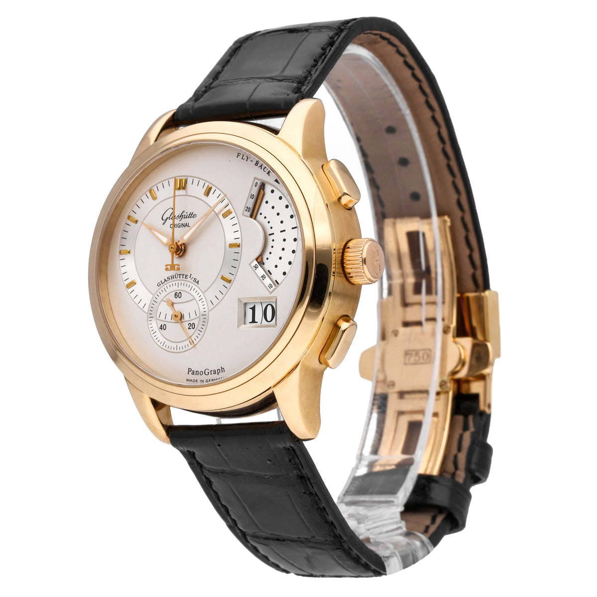 Glashütte Original PanoGraph 18k Rose Gold Manual-Wind Mens Watch 61-01-01-01-04