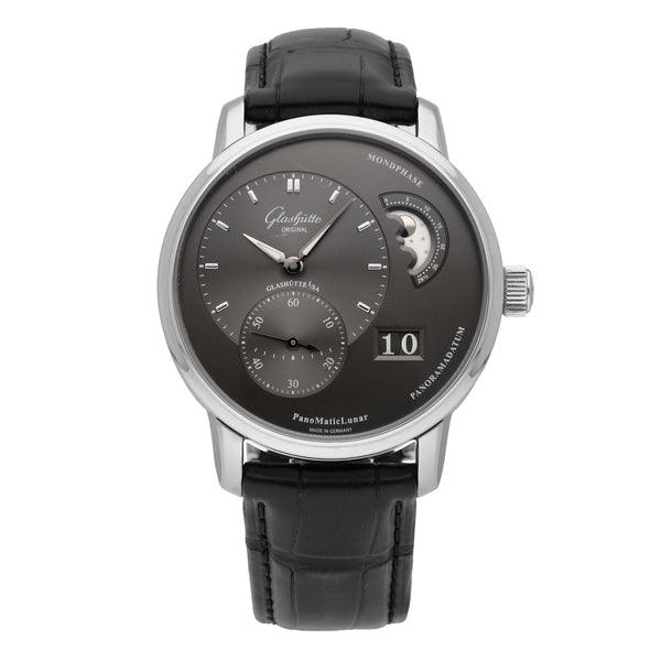 Glashutte PanoMatic Lunar Grey Dial 40mm Automatic Men's Watch 1-90-02-43-32-62