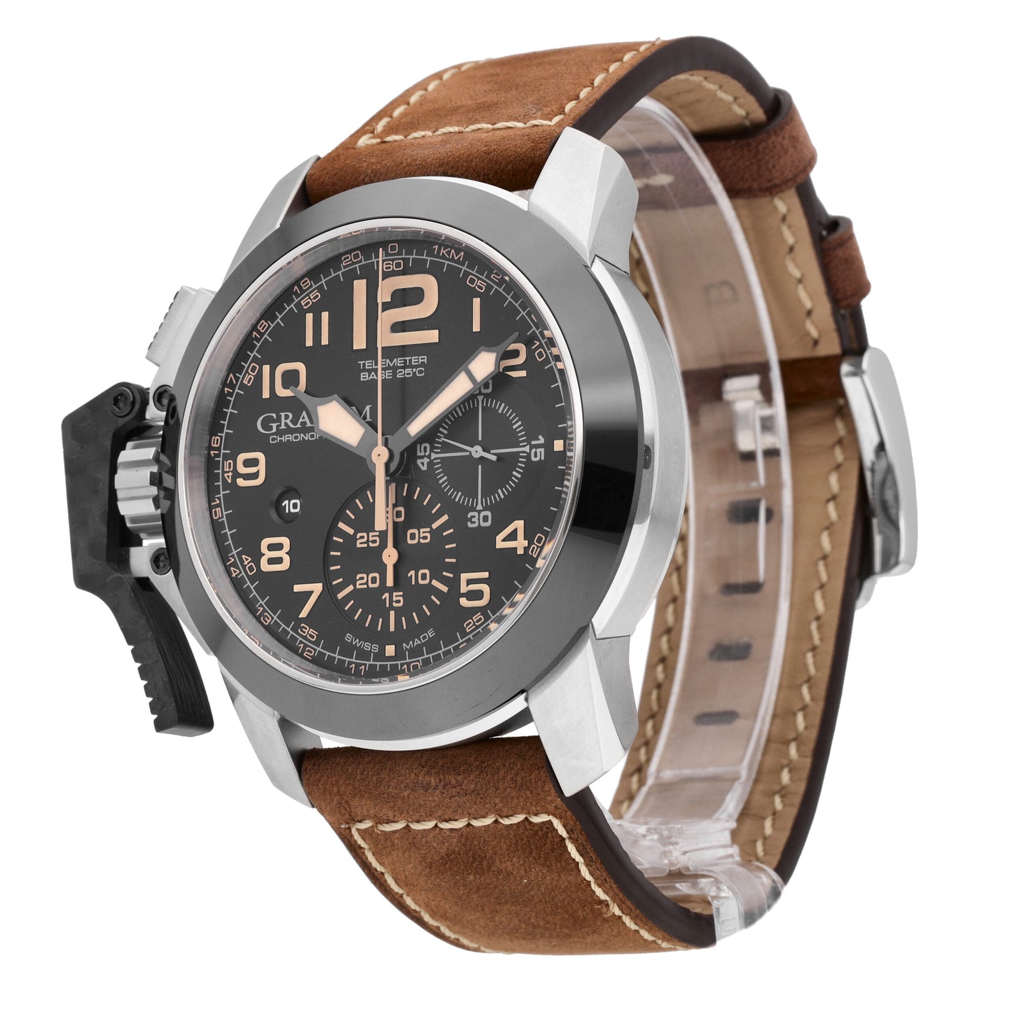 Graham Chronofighter Black Dial 47mm Automatic Men's Watch 2CCAC.B02A.L134S