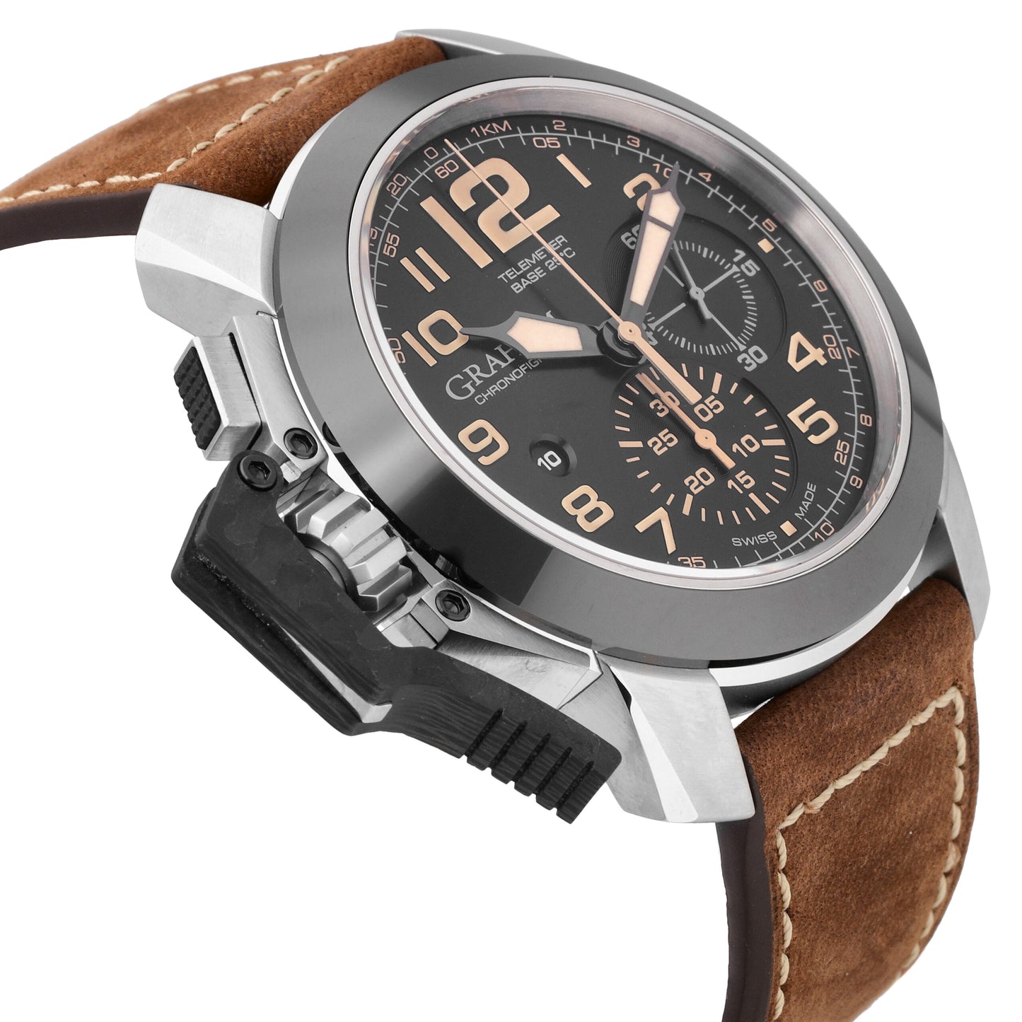 Graham Chronofighter Black Dial 47mm Automatic Men's Watch 2CCAC.B02A.L134S