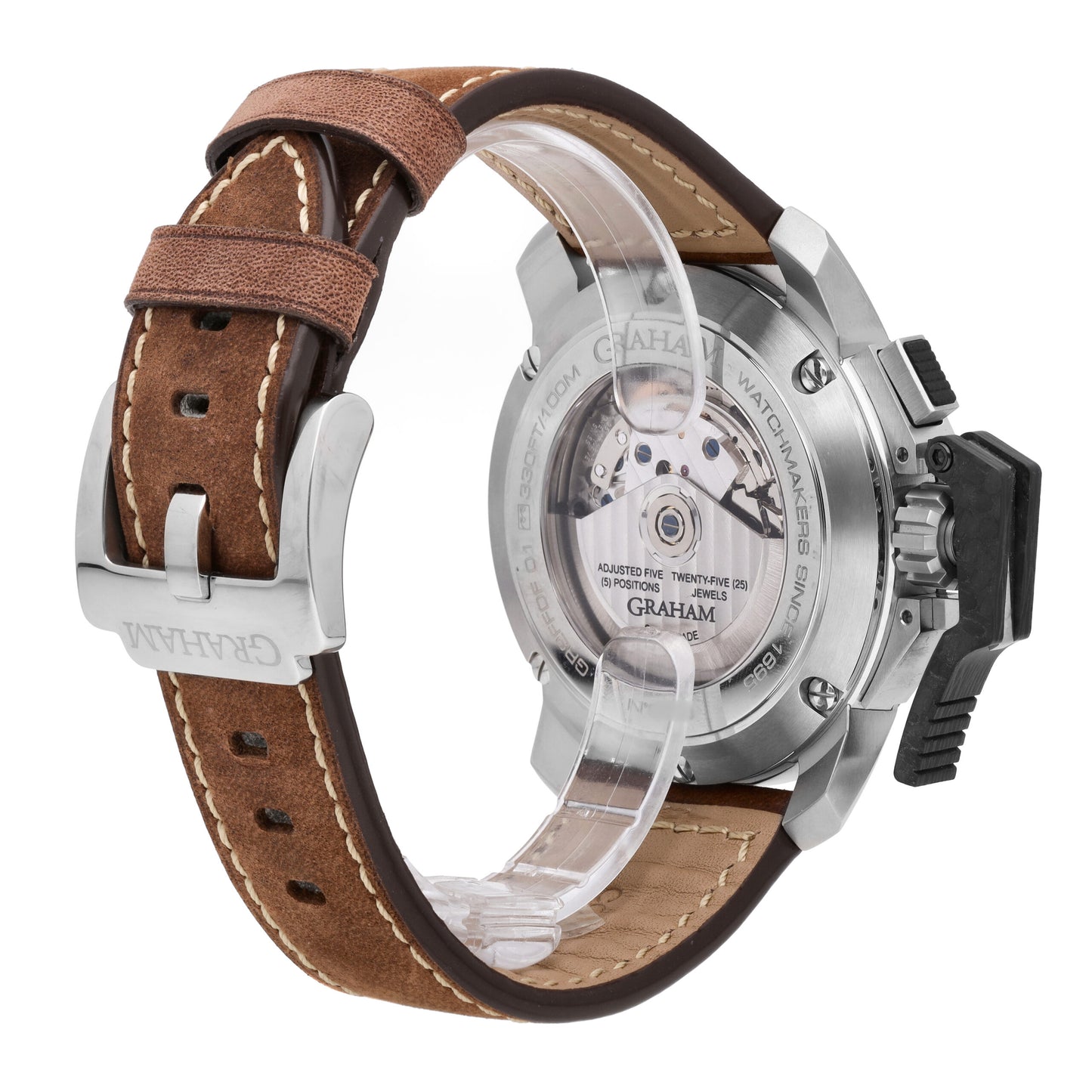 Graham Chronofighter Black Dial 47mm Automatic Men's Watch 2CCAC.B02A.L134S