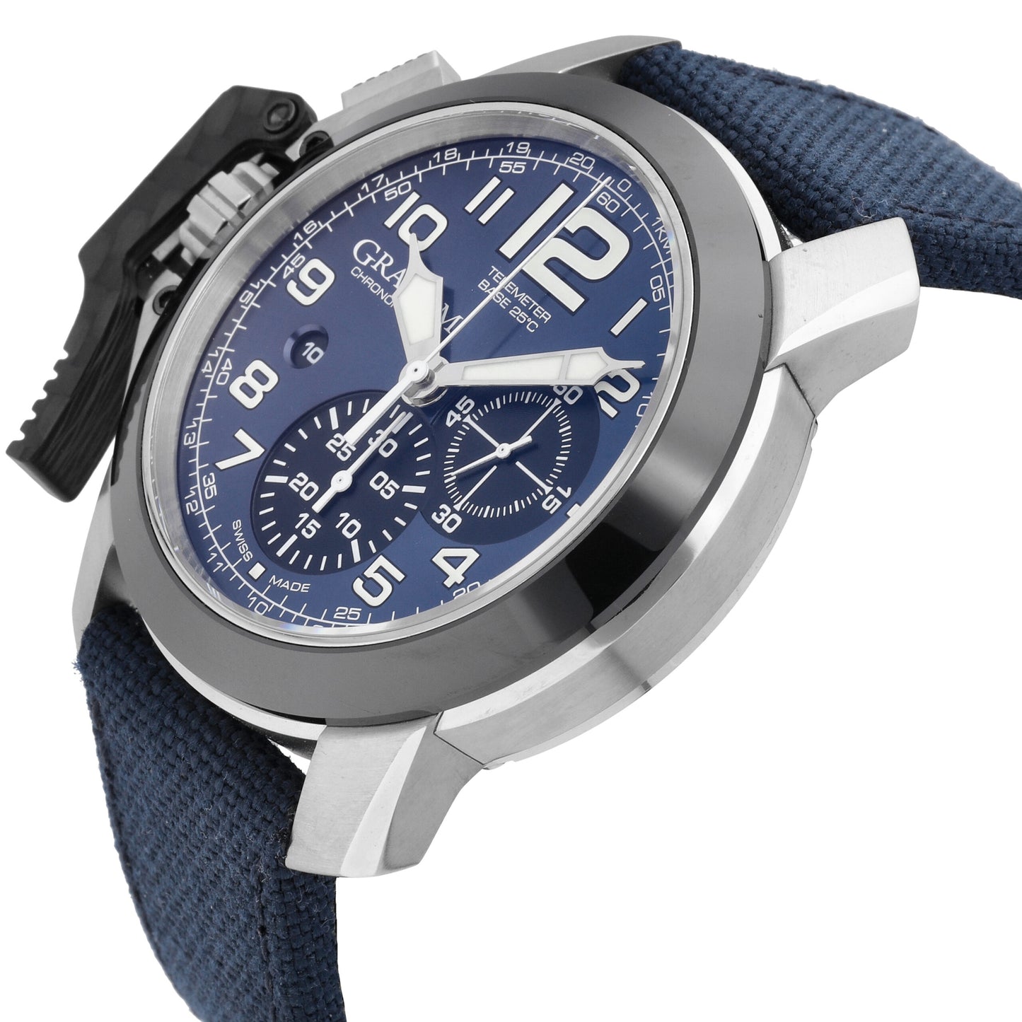 Graham Chronofighter Blue Dial 47mm Automatic Men's Watch 2CCAC.U01A.T22S