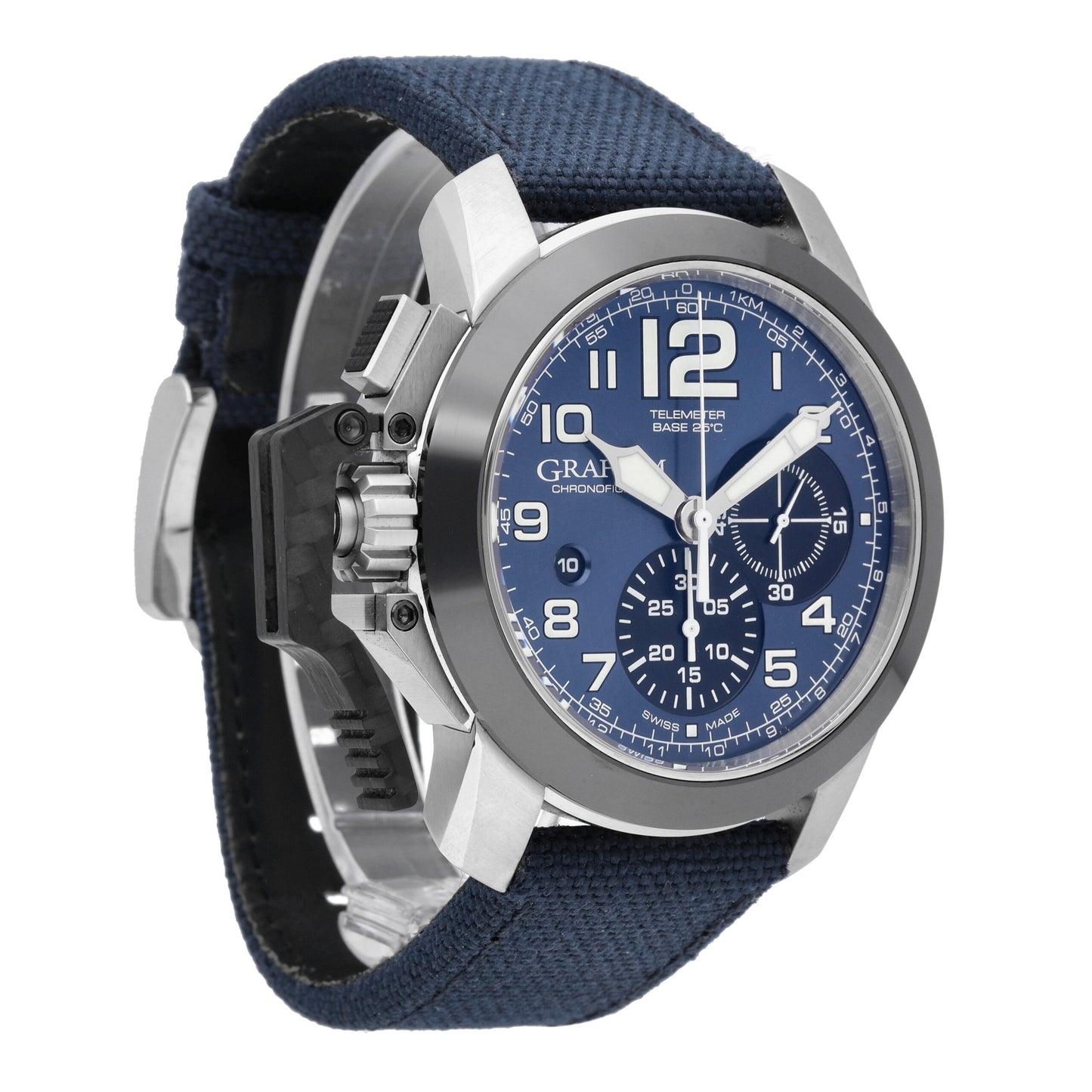 Graham Chronofighter Blue Dial 47mm Automatic Men's Watch 2CCAC.U01A.T22S