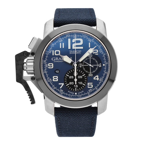 Graham Chronofighter Blue Dial 47mm Automatic Men's Watch 2CCAC.U01A.T22S