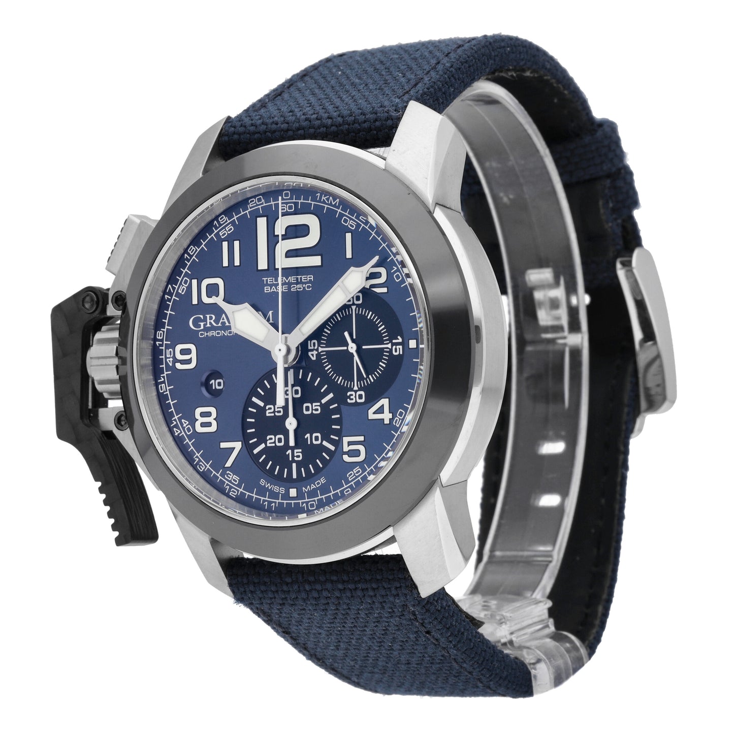 Graham Chronofighter Blue Dial 47mm Automatic Men's Watch 2CCAC.U01A.T22S