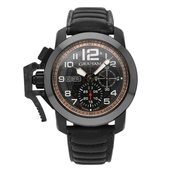 Graham Chronofighter Target Black Dial 47mm Automatic Men Watch 2CCAU.B31A.L143N
